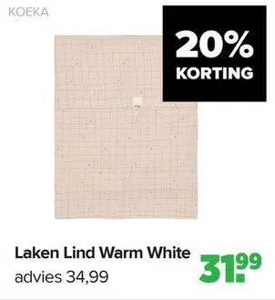 Aanbieding: Laken Lind Warm White