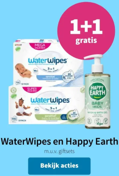 Aanbieding: WaterWipes en Happy Earth