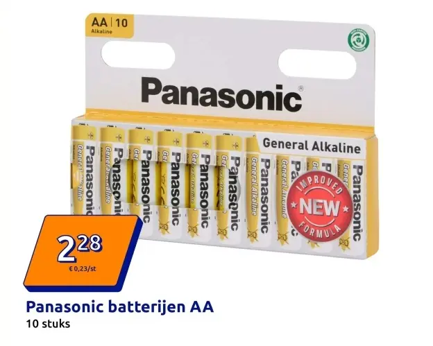 Aanbieding: Panasonic batterijen AA