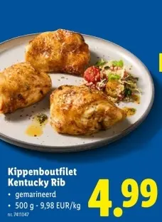 Promotie: Kippenboutfilet Kentucky Rib