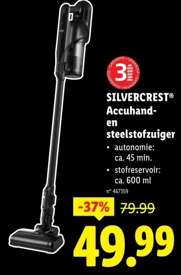 Aanbieding: Accuhand- en steelstofzuiger