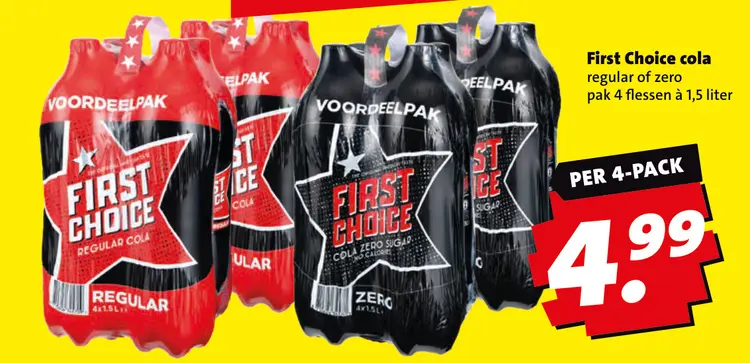 Aanbieding: Regular of zero cola