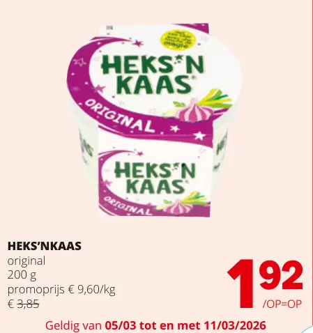 Promotie: Heks'nkaas