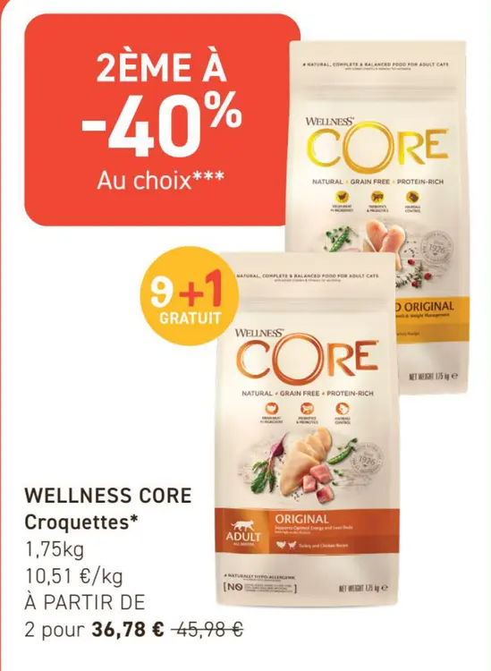 Offre: WELLNESS CORE Croquettes