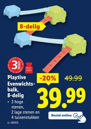 Aanbieding: Evenwichtsbalk 8-delig