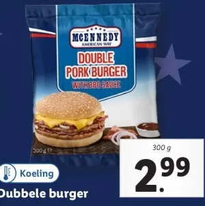 Aanbieding: Dubbele burger