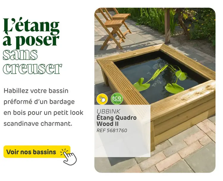 Offre: Étang Quadro Wood II