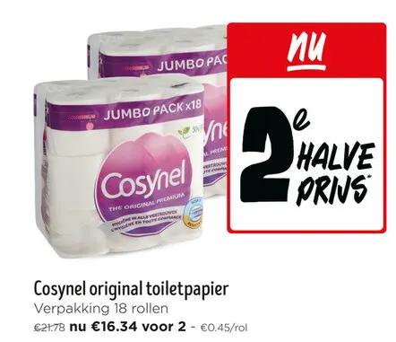 Promotie: Cosynel original toiletpapier