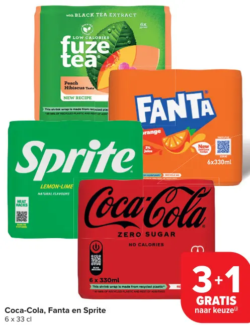 Promotie: Coca-Cola, Fanta en Sprite
