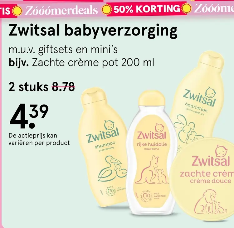 Aanbieding: Zwitsal babyverzorging