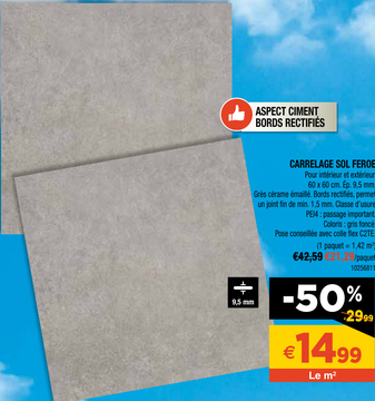 Aanbieding: CARRELAGE SOL FEROE