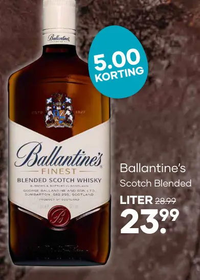 Aanbieding: Ballantine's Scotch Blended