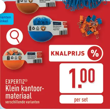 Promotie: Klein kantoormateriaal