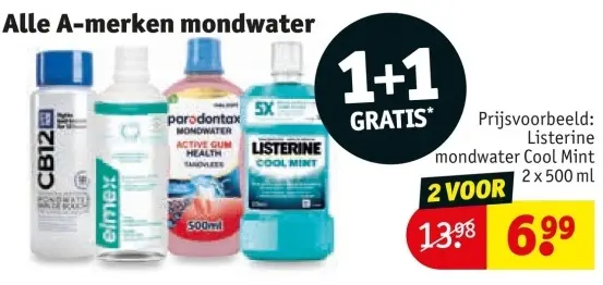 Aanbieding: Alle A-merken mondwater
