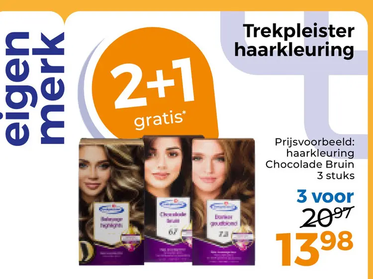 Aanbieding: haarkleuring Chocolade Bruin