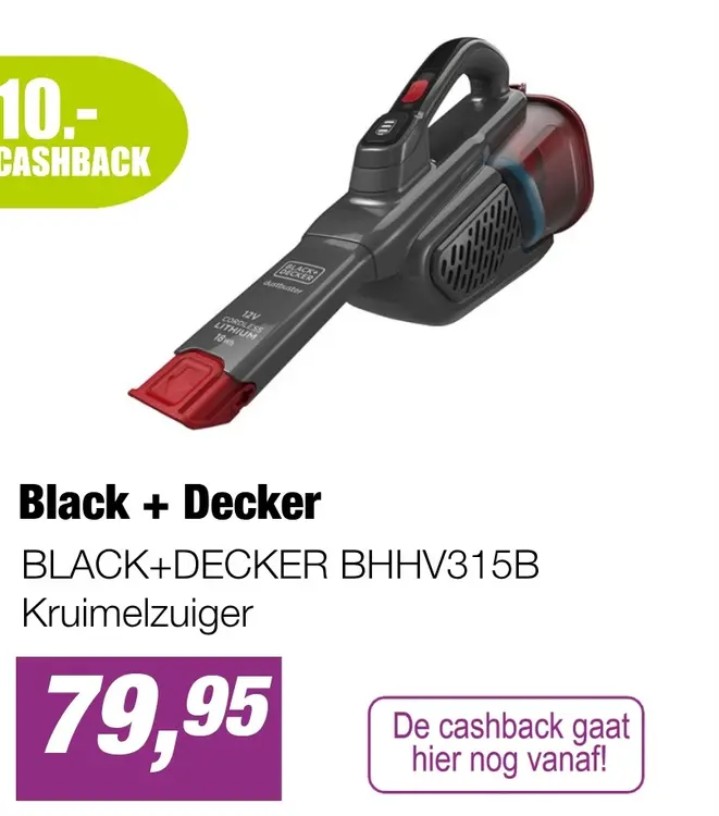 Aanbieding: BLACK+DECKER BHHV315B Kruimelzuiger