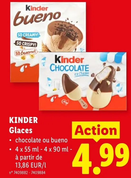 Offre: Kinder Glaces
