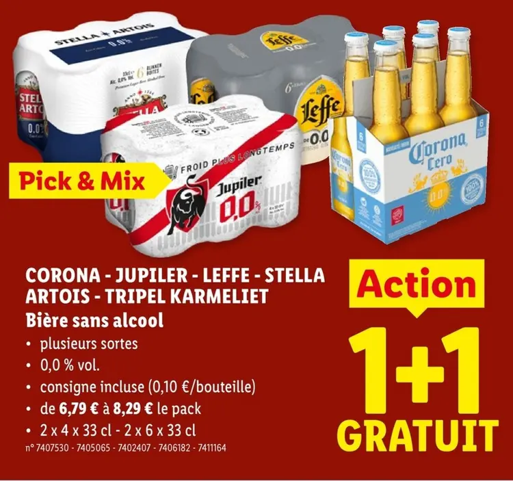 Offre: Bière sans alcool