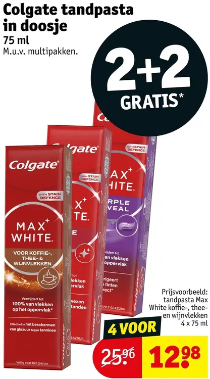 Aanbieding: Tandpasta in doosje