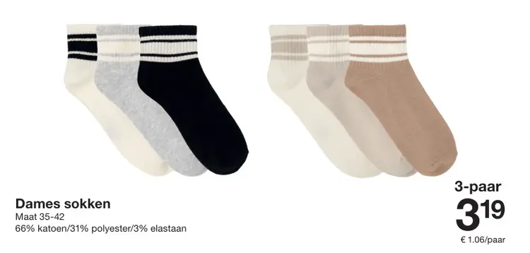 Aanbieding: Dames sokken