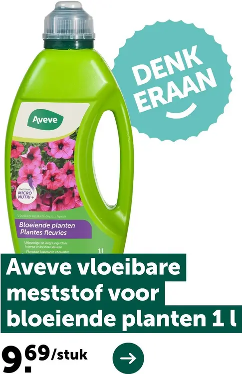 Promotie: Vloeibare meststof voor bloeiende planten