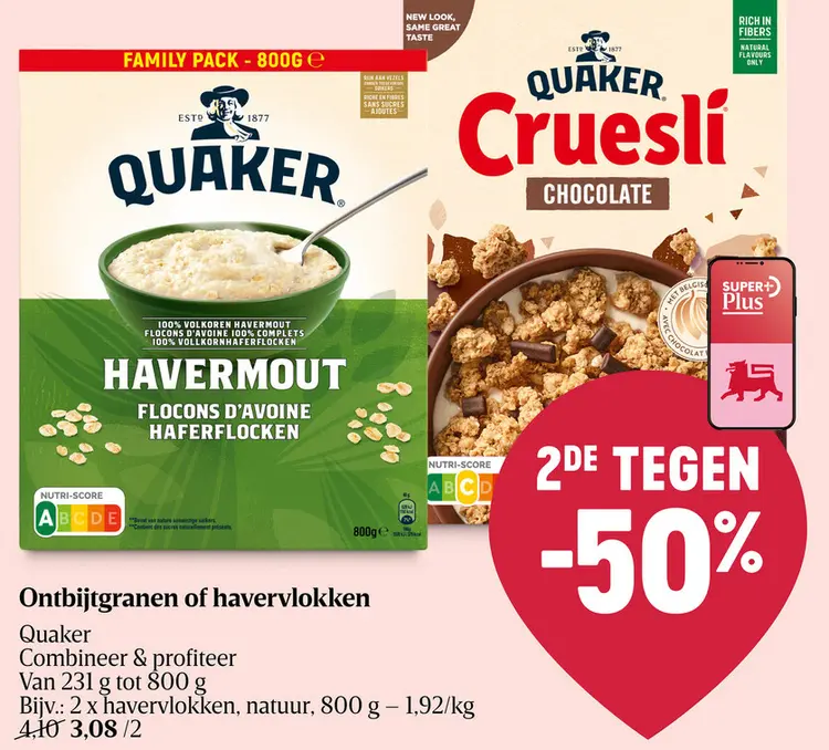 Promotie: Ontbijtgranen of havervlokken