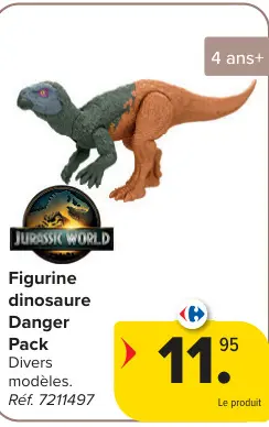 Offre: Figurine dinosaure Danger Pack