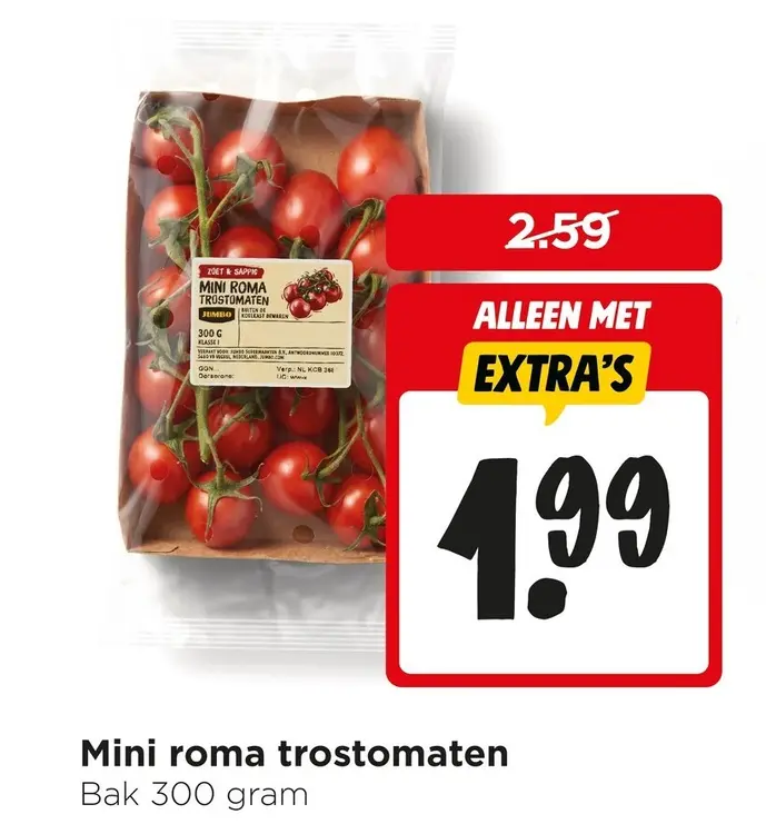 Aanbieding: Mini roma trostomaten