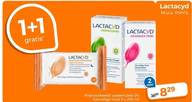 Aanbieding: Lactacyd Wasemulsie Gevoelige Huid