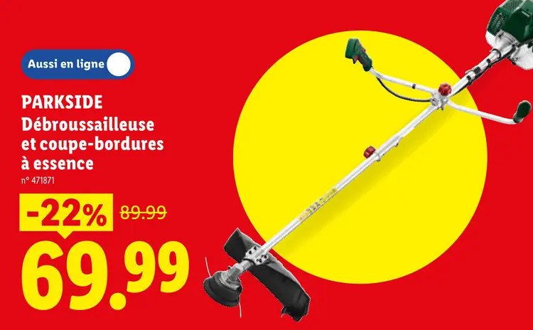 Offre: Débroussailleuse et coupe-bordures à essence