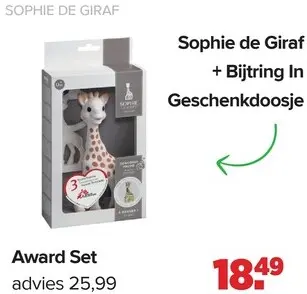 Promotie: Sophie de Giraf + Bijtring In Geschenkdoosje Award Set