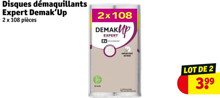 Offre: Disques démaquillants Expert