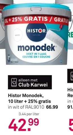 Aanbieding: Monodek 10 liter