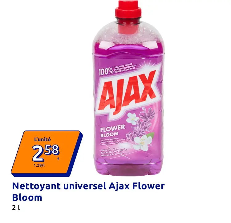 Offre: Nettoyant universel Ajax Flower Bloom
