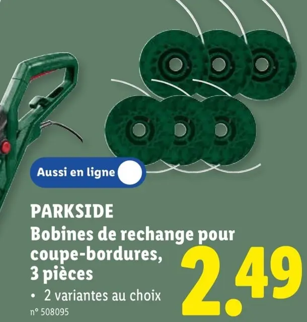 Offre: PARKSIDE Bobines de rechange pour coupe-bordures