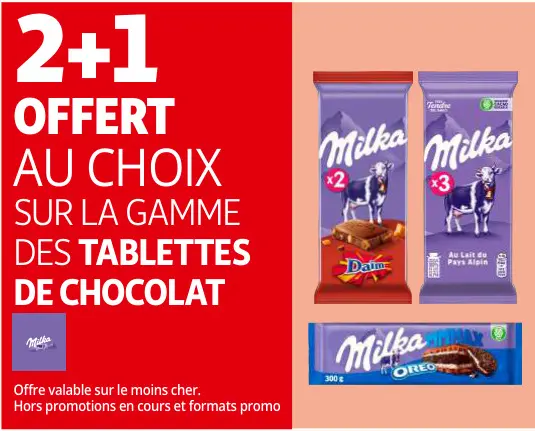 Offre: Milka Chocolate Bars