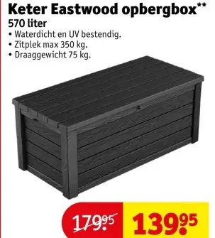 Aanbieding: Keter Eastwood opbergbox