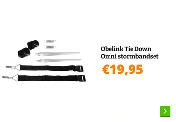 Aanbieding: Obelink Tie Down Omni stormbandset