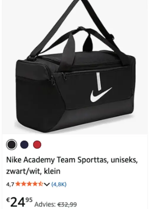 Aanbieding: Academy Team Sporttas