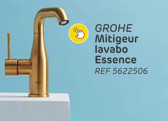 Offre: Robinet de lavabo grohe essence m-size or brossé