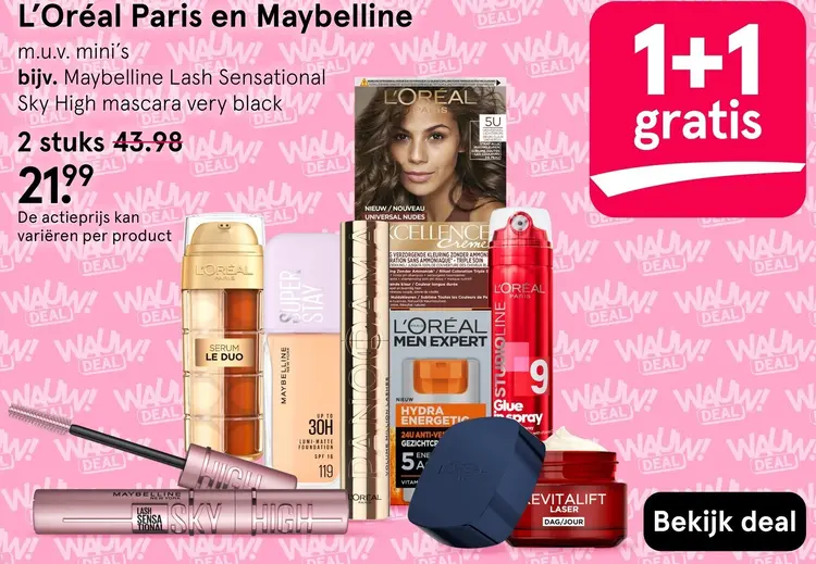 Aanbieding: L'Oréal Paris en Maybelline