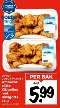 Aanbieding: Ambachtelijke Kibbeling met Ravigotte-saus