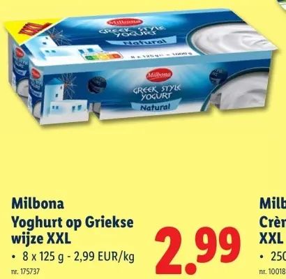 Promotie: Yoghurt op Griekse wijze XXL