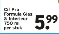 Aanbieding: Cif Pro Formula Glas & Interieur