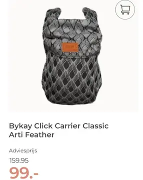 Aanbieding: Bykay Click Carrier Classic Arti Feather