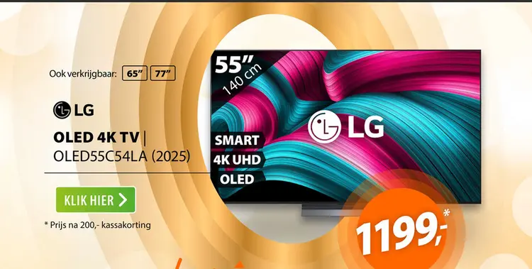 Aanbieding: LG OLED 4K 55C54LA (2025)