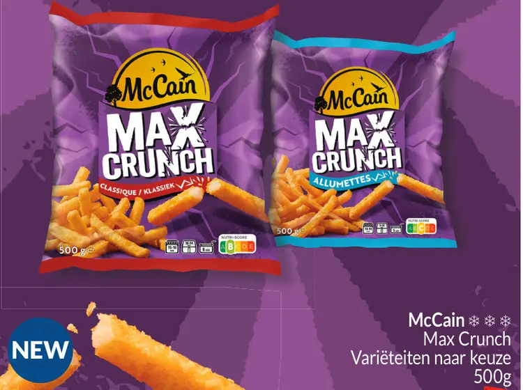Promotie: Max Crunch Classique / Klassiek & Allumettes