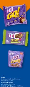 Offre: Milka tous les Leo ou Crispy Choco ou Crispy 