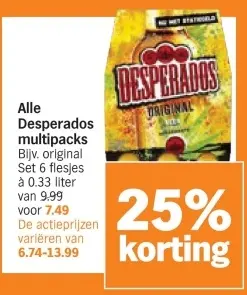 Aanbieding: Desperados multipacks