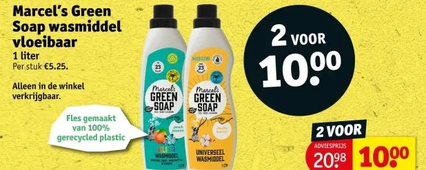 Aanbieding: Marcel's Green Soap wasmiddel vloeibaar